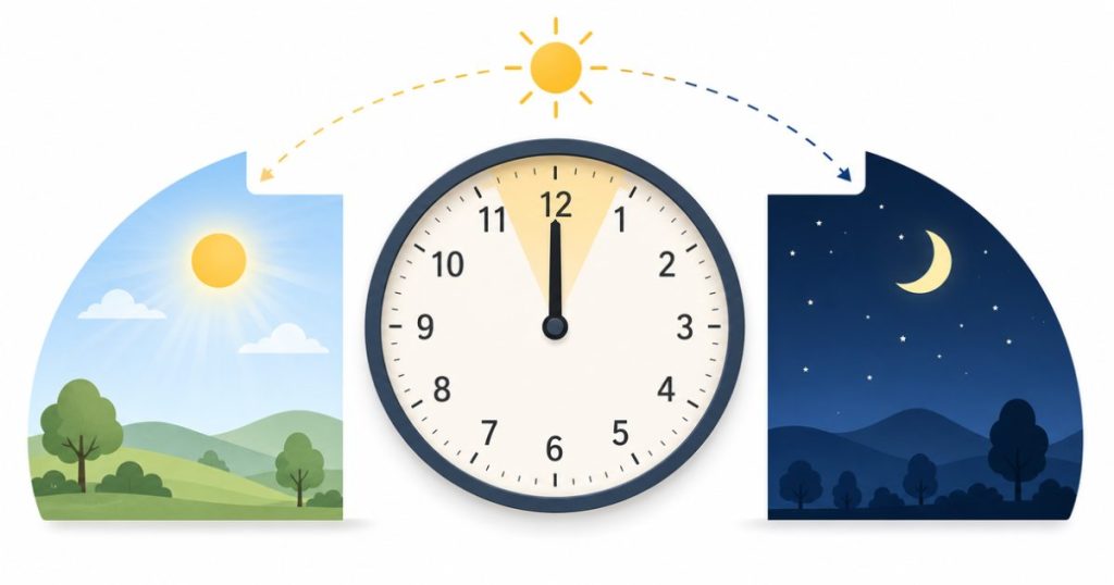 Minh họa 12 PM là 12 giờ trưa và cách phân biệt AM PM