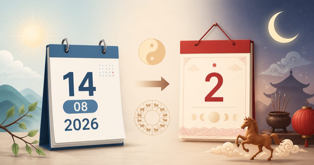 Ngày 14 tháng 8 năm 2026 dương lịch là ngày bao nhiêu âm lịch? - 14 tháng 8 năm 2026 là ngày bao nhiêu âm lịch