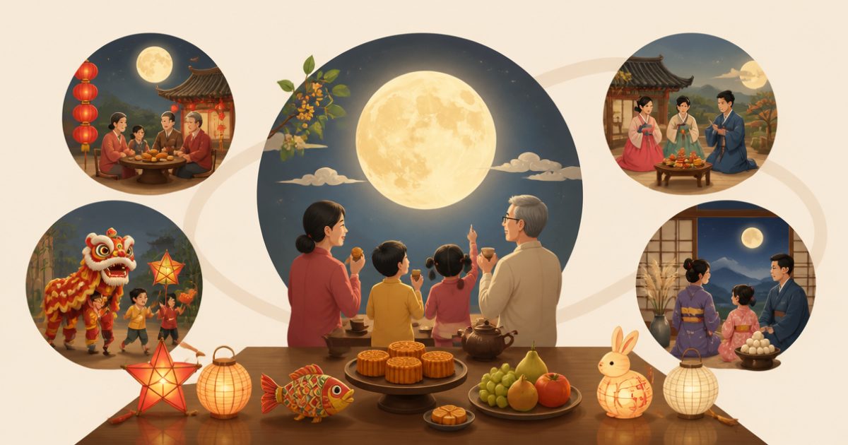 Trung Thu Việt Nam có gì khác với Trung Thu ở các nước Đông Á? - vì sao Trung Thu là Rằm tháng 8