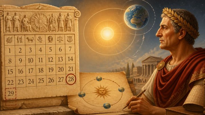 Minh họa lịch La Mã, Julius Caesar và tháng 2 có 28 hoặc 29 ngày